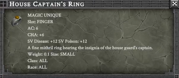 HOUSE CAPTAIN'S RING item card